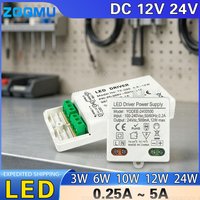 12V 24V LED Driver 3W 6W 12W 24W 36W 50W Transformer Constant Current Power Supply 300MA 500MA 600MA 830MA 1A 2A 3A 5A