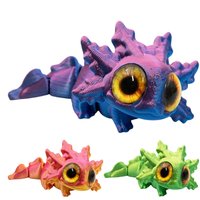 Articulated 3D Printed Axolotl Fidget Toy Figurine With Movable Joints Cool Desk Decor For Home School Classroom Office Gift