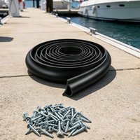 Boat Dock Bumpers UV-Resistant Rubber Protector Guards Marine Dock Bumpers for Bass Pontoon Yacht Kayak Ramp Deck Beach