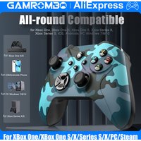 Wireless Game Controller for XBox One S/X/Series S/X/PC/Steam Gamepad W/ Dual Vibration 6 Axis Gyro Turbo Funcs Gaming Joystick