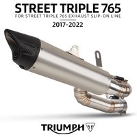 Motorcycle Exhaust Modify Roundabout Middle Link Pipe with Carbon Fiber Muffler For Triumph Street Triple 765 S R RS 2017-2022