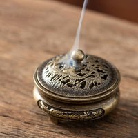 Incense Coil Burner Incense Coil Cone Holder Detachable Lid Design Desktop Decoration for Yoga Room Tea Room Balcony and Bedroom