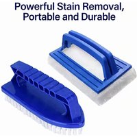 Sponge & Stiff Bristle Brush ,Pool Cleaning Brush Set Pool Spa Tub Cleaning Accessory