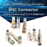1-10PCS BNC Solderless Connector Q9 HD Video Oscilloscope BNC Male Plug Female Welding Free 75-5 Ohm Monitoring Weldings Cable