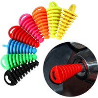 Motorcycle Exhaust Pipe Protector Rubber Air Bleeder Plug Tailpipe Silencer Wash Plug for Dirt Bike Motocross