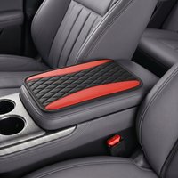 PU Leather Two-Tone Spliced Armrest Cover, Easy to Install, Fits SUVs, Trucks, Sedans, Vans, and More.