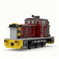 428pcs MOC Salty Dockyard Diesel Train Model Building Blocks Construction Toy Christmas Gifts DIY Creative Idea Education Brick