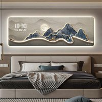 Luxury modern led digital wall clock pictures wall decoration decorative painting Watch room home decor items clocks Watchs