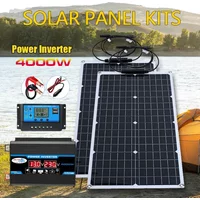 4000W Inverter/1000W Solar Panel/10A-100A Controller/12V/110V/220V Power Supply/Camping Equipment/Automotive Battery Equipment