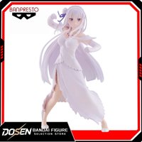 Original Bandai Banpresto Espresto Excite Motions Re Zero Starting Life in Another World Emilia 22cm Anime Figure Collectible