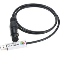 Lixada USB Lighting Console USB to DMX Interface Adapter LED DMX512 Computer PC Stage Lighting Controller Dimmer