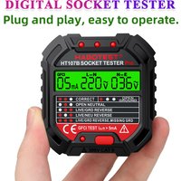 Professional Socket Tester Voltage Test Socket Detector EU US UK Outlet Tester Plug Ground Zero Line Plug Polarity Phase Check
