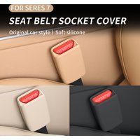 Auto socket Anti-slip cover For SERES 7 AITO M7 Car Seat Safety Belt Socket Protective Cover Silicone Case interior accessories