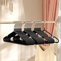 3pcs Metal Traceless No-slip Clothes Hangers, Durable Strong Clothes Racks, Household Space Saver For Organization Of Bedroom