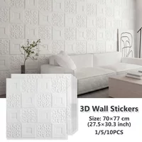 3D Wall Panels Self-Adhesive IXPE Waterproof Anti-Collision Warm Foam Wall Sticker Decorative Ceiling Background Wall Wallpaper