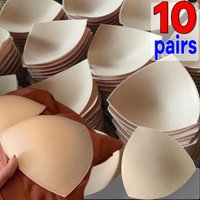 20/2pcs Removable Triangle Sponge Bra Pads for Women Invisible Insert Swimsuit Bikini Breast Enhancers Chest Cup Pad Accessories