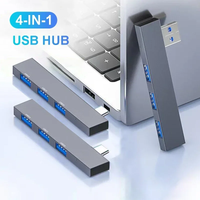 4 Port Multi USB Splitter OTG Adapter USB C HUB 3.0 Type C 3.1 for Xiaomi Lenovo Macbook Pro 13 15 Air Pro Computer Accessories