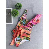 RUOTONGSEPT 2023 Women Swimsuit Strappy Bandege Swimwear Backless Sexy One Piece Ruffled Bikini Bathing Suit Beachwear Monokini
