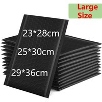 20 Pcs Bubble Envelopes - Large Size Black Bubble Mailers Self Seal, Waterproof Postal Bags for Protecting Mailing & Packaging image 4