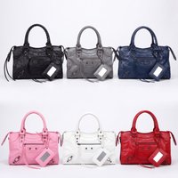 Sac bandoulière rétro classique pour femme, style moto, avec pompons et rivets, grande capacité, sacoche Y2K 2026