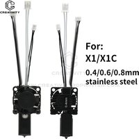 Labx1 P1 Series Upgraded Hotend Kit 2510 Fan Thermistor Heating Rod Fit Bamboo X1X1-Carbon X1C Combo P1P P1S 3D Printer