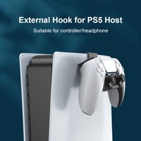 PS5 Accessories Headphone Stand Wall Mount Holder Hanger Game Controller Holder Hook Headset Hanging Bracket Storage Rack for PS