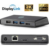 USB 3.0 to HDMI or VGA Docking Station with Displaylink Chip 7-in-1 USB 3.0 to HDMI video adapter for Macs M1/M2/M3 and Windows