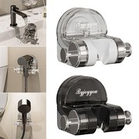 Adjustable Suction Cup Shower Rack Wall Mount Removable Shower Head Holder Easy to Install Shower Holder Bathroom