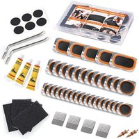 AliExpress NONE Portable Bicycle Flat Tire Repair Kit - Quick-Dry Rubber Patches, Glue Set for MTB & Road Bike Inner Tubes