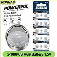 2-100PCS AG6 LR920 SR920SW 371 1.5V Alkaline Button Batteries Replace 371A 171 SR920 LR921 L921 LR69 Coin Cell for Watch Car Key