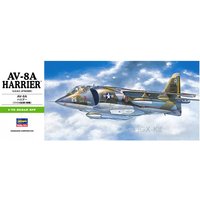 Hasegawa 00240 1/72 Scale US AV8A AV-8A Harrier Fighter Jet Attack Aircraft Hobby Craft Plastic Model Building Kit