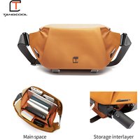 TANGCOOL Men Sling Bag Waterproof Crossbody Chest Bag Multi-pocket Casual Travel Shoulder Bag for Daily Outdoor Sports