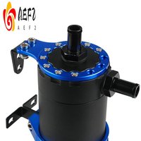 AEF2-Car Breathable Oil Catch Can Kit Oil Catch Can Resevoir Tank Kit With With Filter Plate For Car Modification