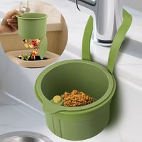 Hanging Drain Basket Kitchen Vegetable Hanging Washing Drain Rack Food Storage Basket Household Cleaning Trash Filter