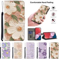 Magnetische Flip-Lederhülle für iPhone 15 14 13 Pro Max iPhone 15 14 Plus für iPhone SE4 2024 Malerei Brieftasche Hülle