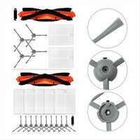 A88M 14Pcs for Lubluelu L20 / Honiture V8 Pro / Conga 7490 Ultimate X-Treme Genesis Sweeping Robot Cleaner Parts Replacement