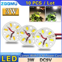 10Pcs High Bright LED Light Board 3W 12V Warm White Dia 32MM SMD 5730 Chips For DIY Bulb Circular Transformation Light Source