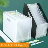 Multi-layer Standing Test Paper Bag Vertical Organ A4 Data Storage Desk Organizers Office Portable Folder School Stationery