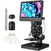 Andonstar AD269S with Endoscope UHD 2160P HDMI Digital Microscope 5000X 10.1 inch LCD with 5 Lens Home Lab Biological Microscope