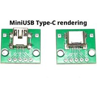 5pcs MC007 MicroUSB To Type-C Adapter Board Charging Data Transmission PCB Board Repair Replacement Connector DIY Modification