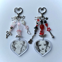 Nana Hachi "Hachiko" matching keychain, a handcrafted aesthetic accessory.