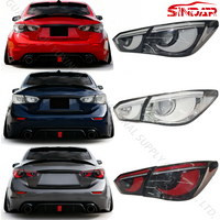 SINDAR OE Style Taillight Assembly for Infiniti Q50 2013-2017, Customize Hawkeye Style Modified Tail Lamp Accessories for Q50