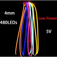5v 4mm Cob LED Streifen Lichter 120leds für Auto Anhänger Bar Raum dekoration warme Natur weiß rot blau flexible Band lineare Beleuchtung