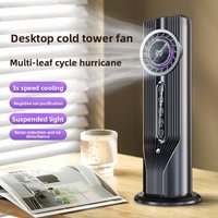 Summer New Small Electric Fan Atomization Cycle Desktop Silent Air Conditioner Fan Large Wind