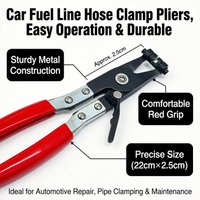 Tube Bundle Hoop Hose Clamp Pliers Car Water Pipe Hose Removal Repairing Tool Flat Band Ring Type Pliers With Plastic Handle