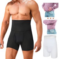Men High Waist Tummy Control Body Shaper Plus Size Shapewear Shorts Slimming Waist Trainer Shaping Panties Compression Underwear