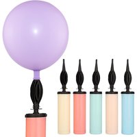1-5pcs Random Color Balloon Pump Air Inflator Hand Push Portable Balloon Accessorie for Wedding Birthday Ballon Party Decoration
