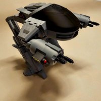 Creative ED209 Robot Cop Collectible Figure 20cm High Mechanical Warlock Studio Workmanship Law Enforcement Robot Model