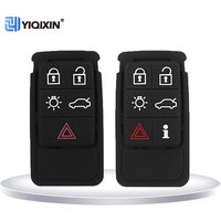 For Volvo S60 V60 V70 S80 XC70 S60L XC60 S80L V40 Remote Car Shell Case 5/6 Buttons Repair Silicone Rubber Pads Mat Replacement