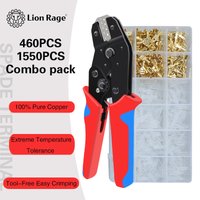 Goot Crimping Tool Kit with Plug-in spring terminals | 460pcs 1550 Terminals & Stripper | UL Certified | Fast Shipping